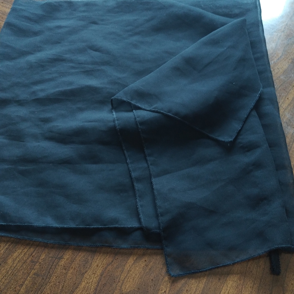 Black bathing suit coverup